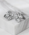 Round jeweled earrings