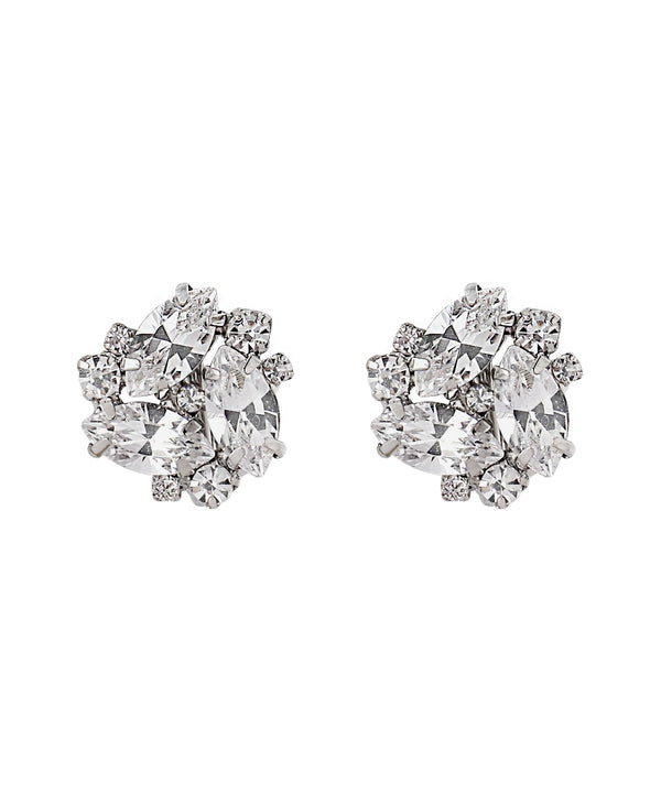 Round jeweled earrings