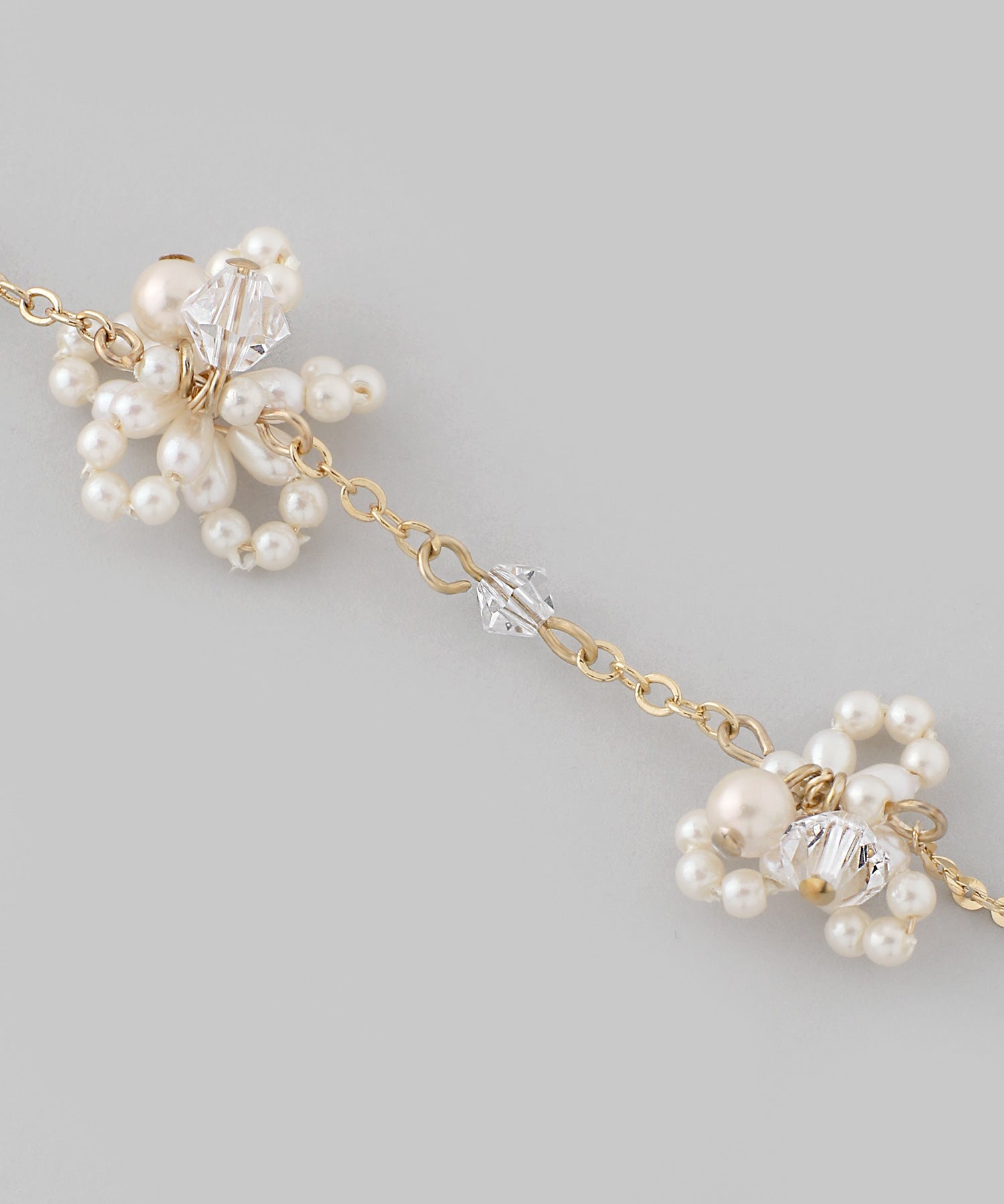 ミハエルネグリン花モチーフ パール装飾 ネックレス フラワーモチーフパールネックレス ミハエルネグリン Michal Negrin