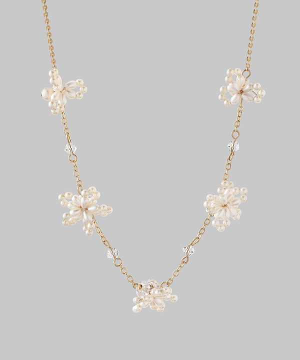 ANEMONE】パールフラワーネックレス｜アネモネ・シエナロゼ・ミミサン