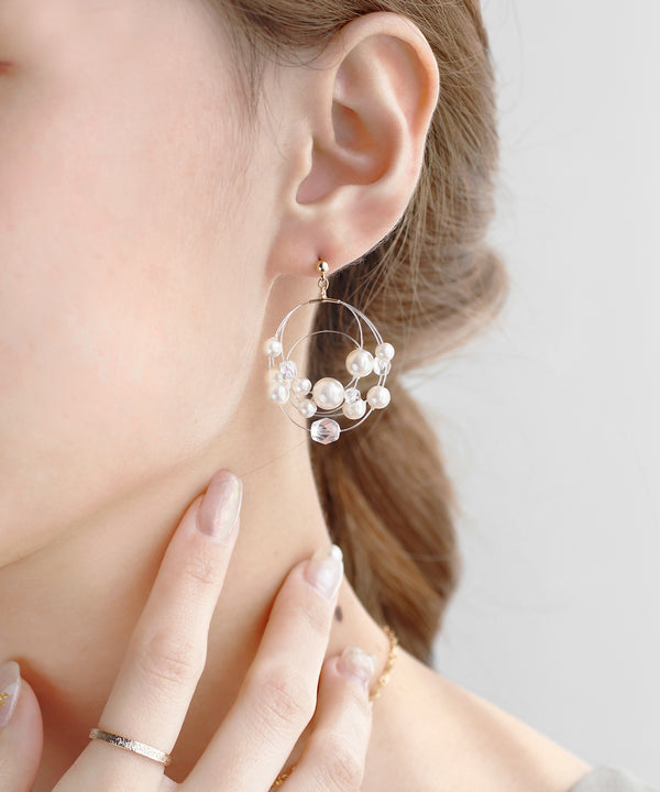 パールシャワーピアス
