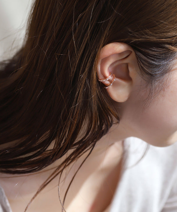 Beaded Line Ear Cuff [Sheerchic]