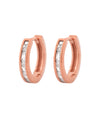 Beaded line hoop earrings [Sheerchic]