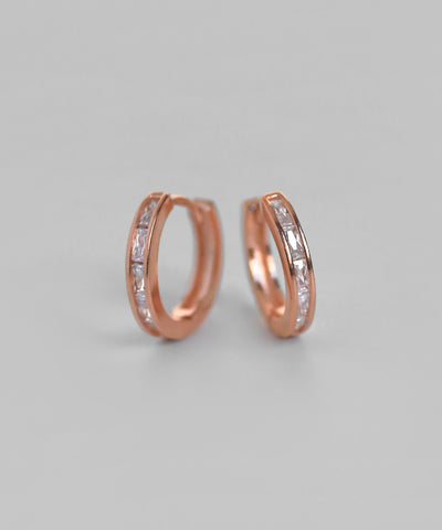 ビジューラインフープピアス[Sheerchic]