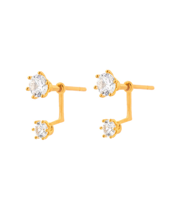 ビジュー2WAYピアス[Sheerchic]