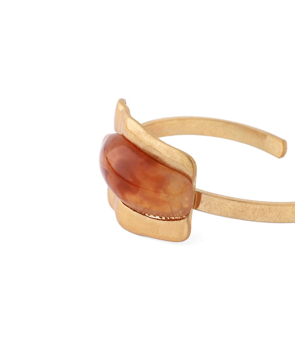 マーブル×メタルプレートバングル