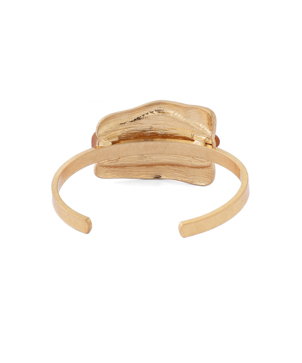 マーブル×メタルプレートバングル