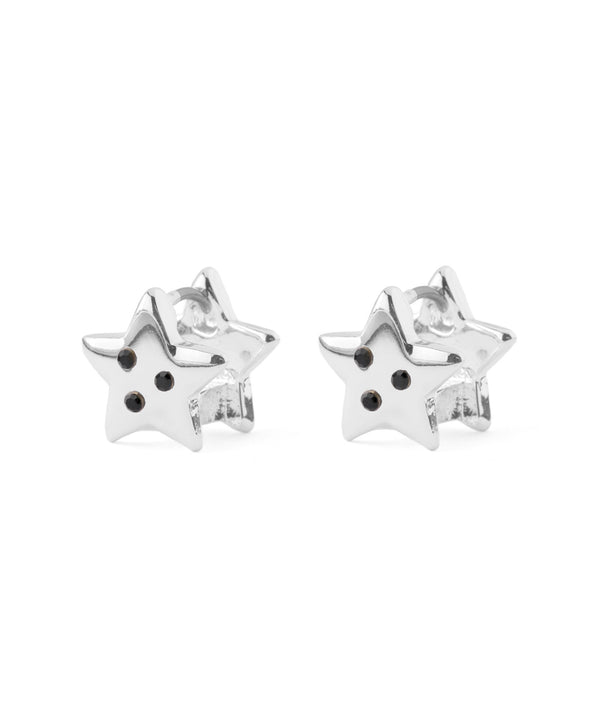 スター×ビジューフープピアス