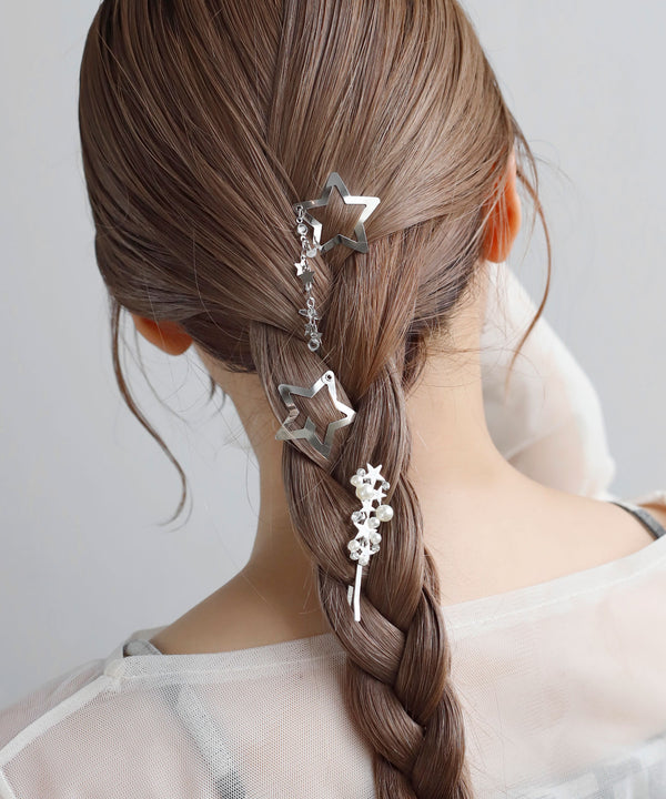 スター×パールヘアピン