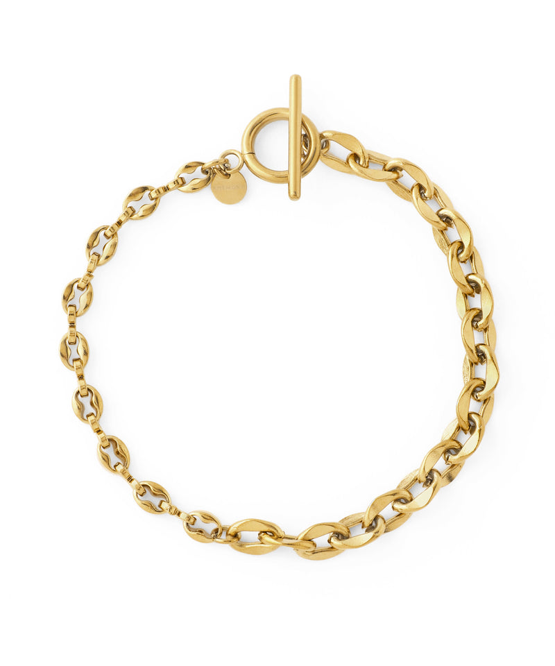 【ステンレス】コンビチェーンマンテルブレスレット