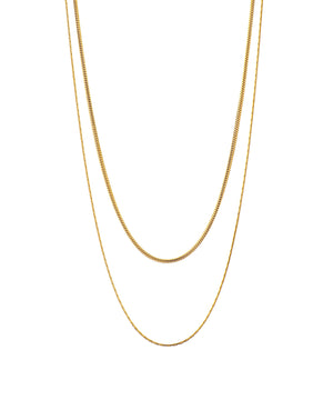 【ステンレス】ダブルチェーンネックレス