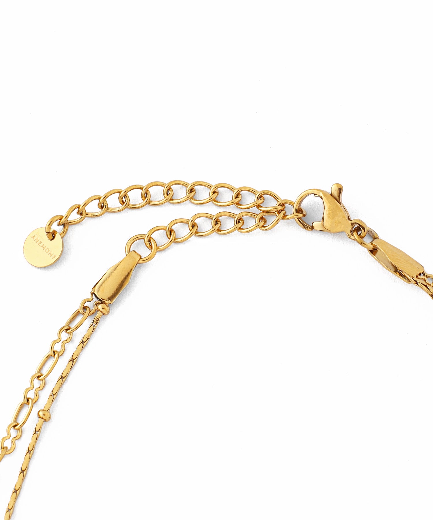 ANEMONE】【ステンレス】ダブルチェーンネックレス｜アネモネ