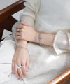 [Stainless Steel] Combination Chain Mantel Bracelet