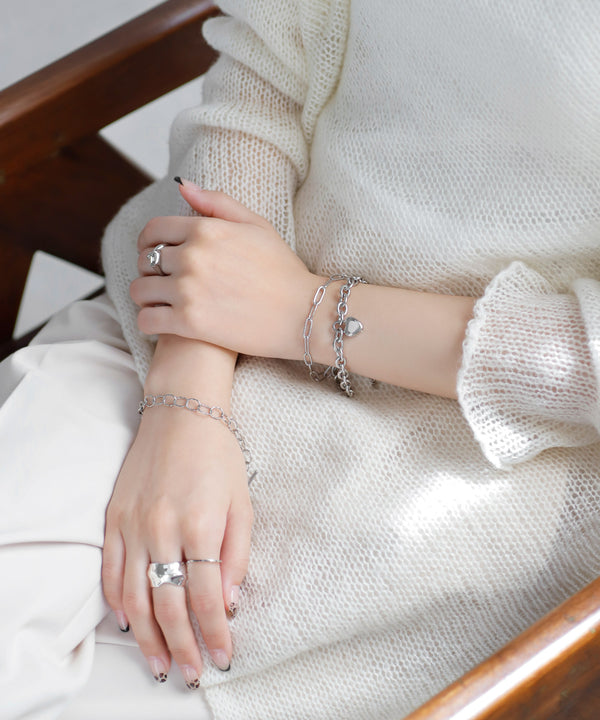 [Stainless Steel] Combination Chain Mantel Bracelet