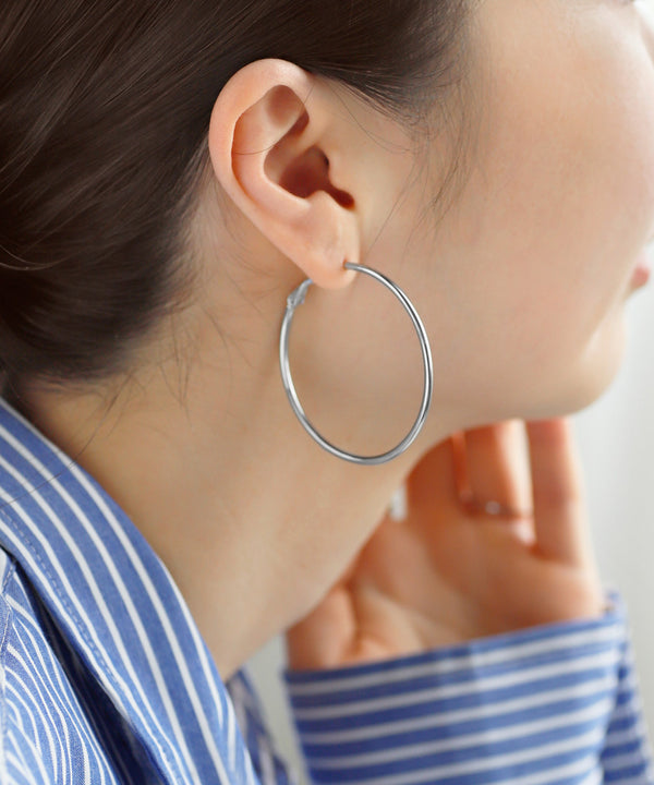 【ステンレス】メタルフープピアス