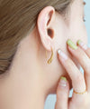 [Stainless Steel] Drop Line Earrings