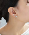 【ステンレス】ビジューハートピアス