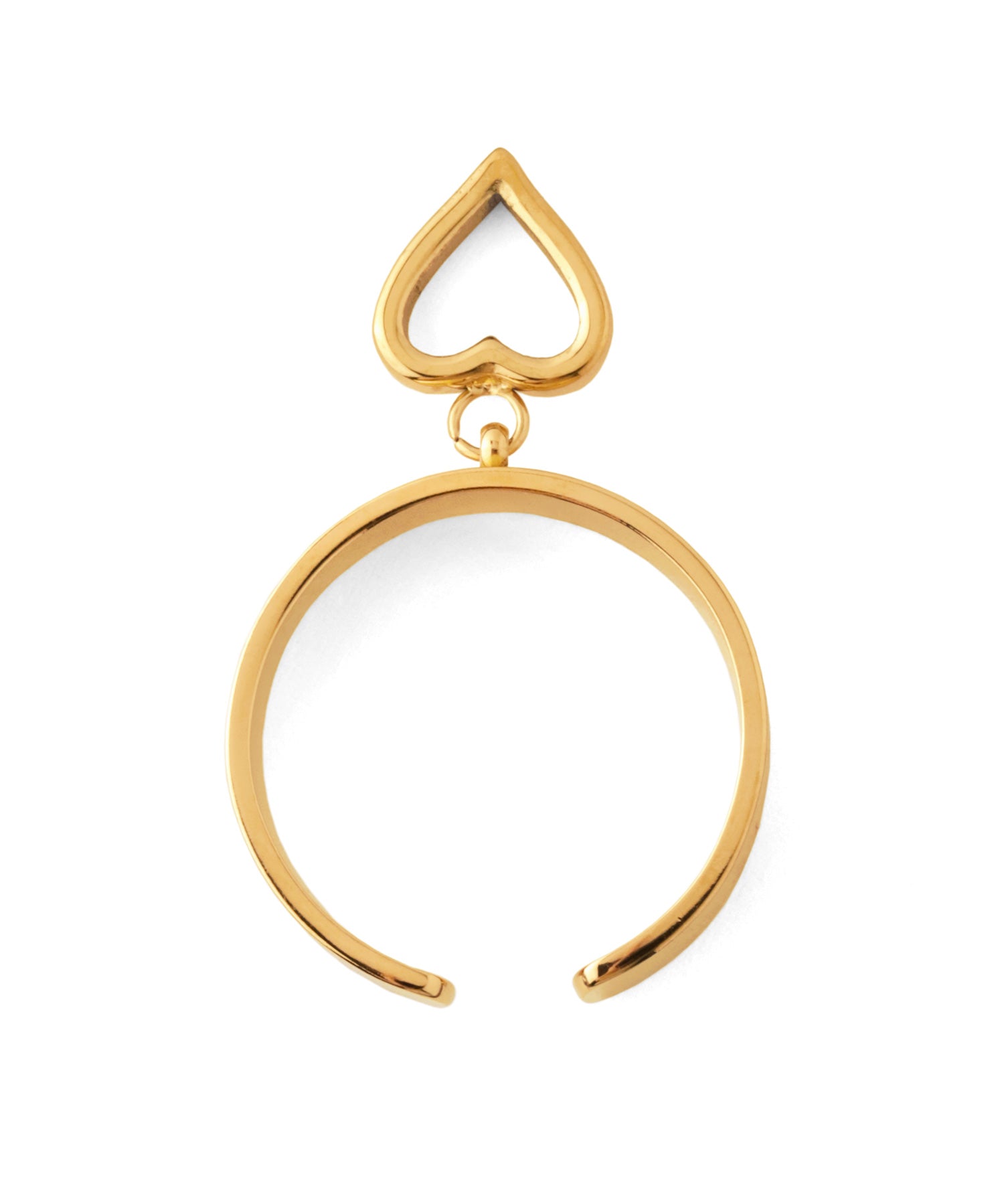 ANEMONE】【ステンレス】ハートチャームリング｜アネモネ・シエナロゼ