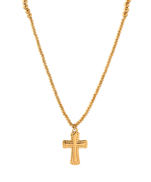 ANEMONE】【ステンレス】クロスネックレス｜アネモネ・シエナロゼ