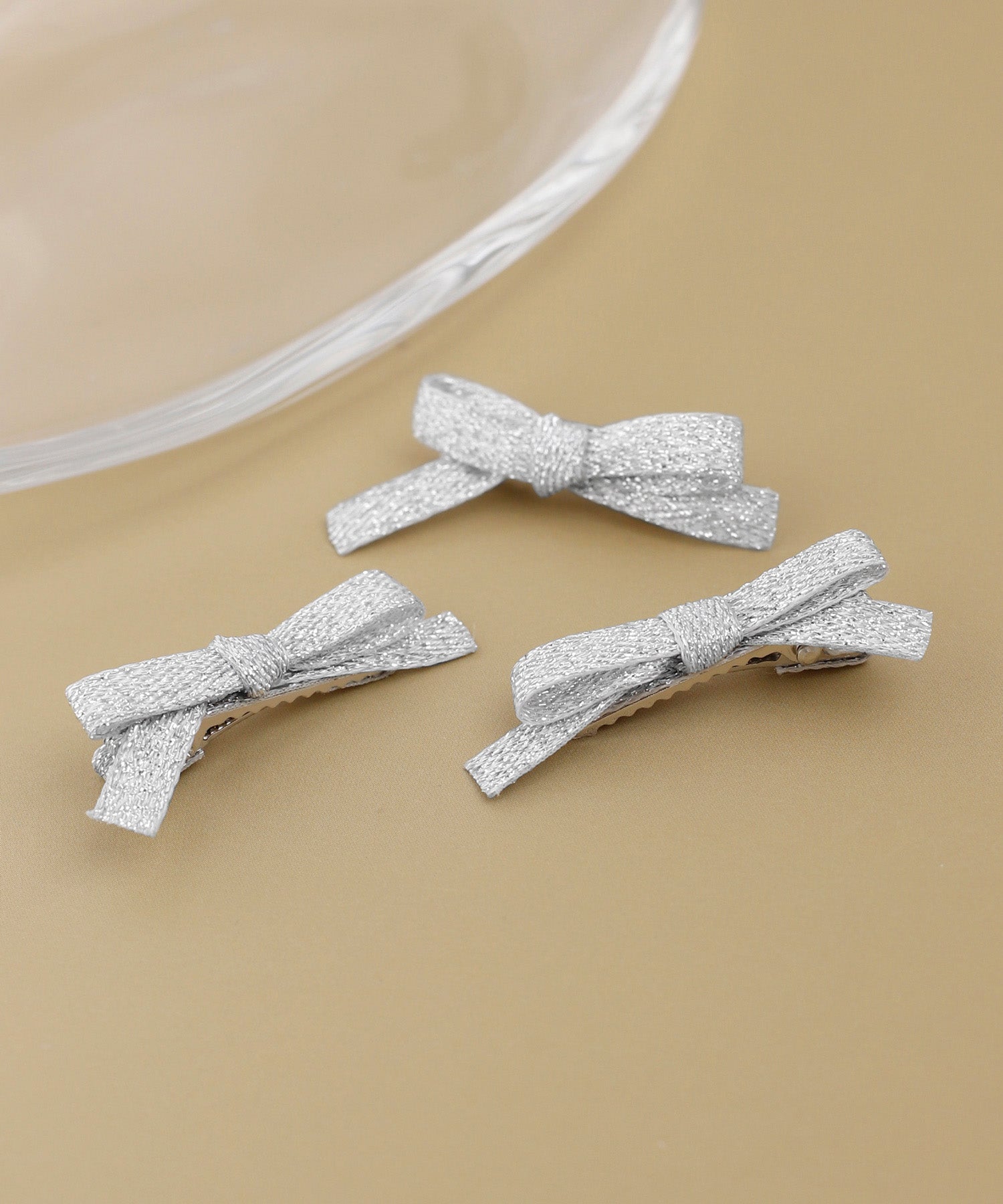 ANEMONE】シャイニーリボンミニクリップ[3個セット]｜アネモネ