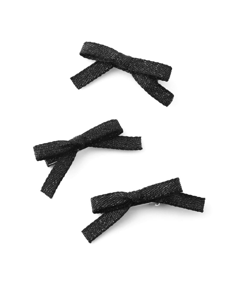Shiny Ribbon Mini Clips (Set of 3)