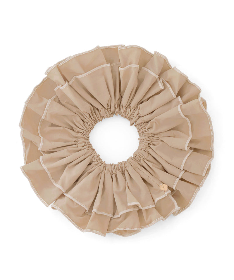 Two-tone frill scrunchie