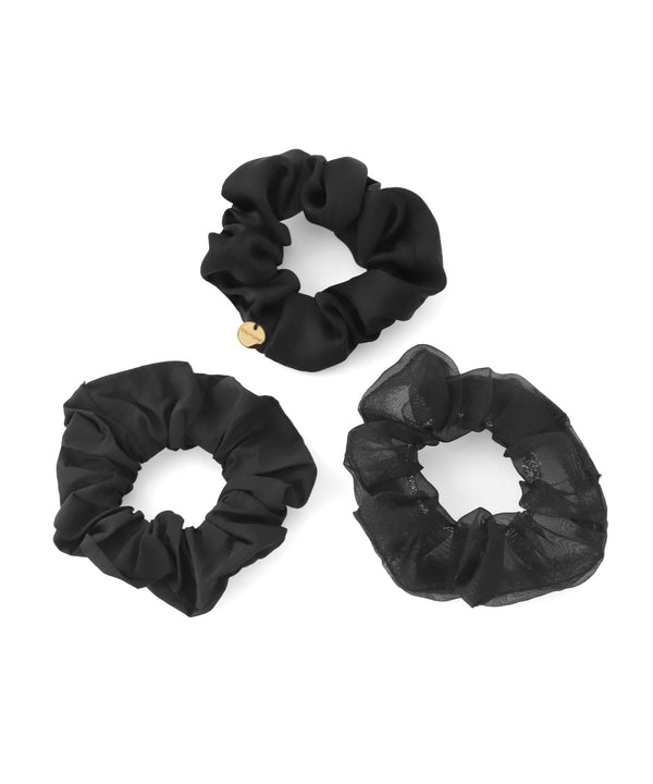 ANEMONE】シアー×サテンシュシュ[3個セット]｜アネモネ・シエナロゼ