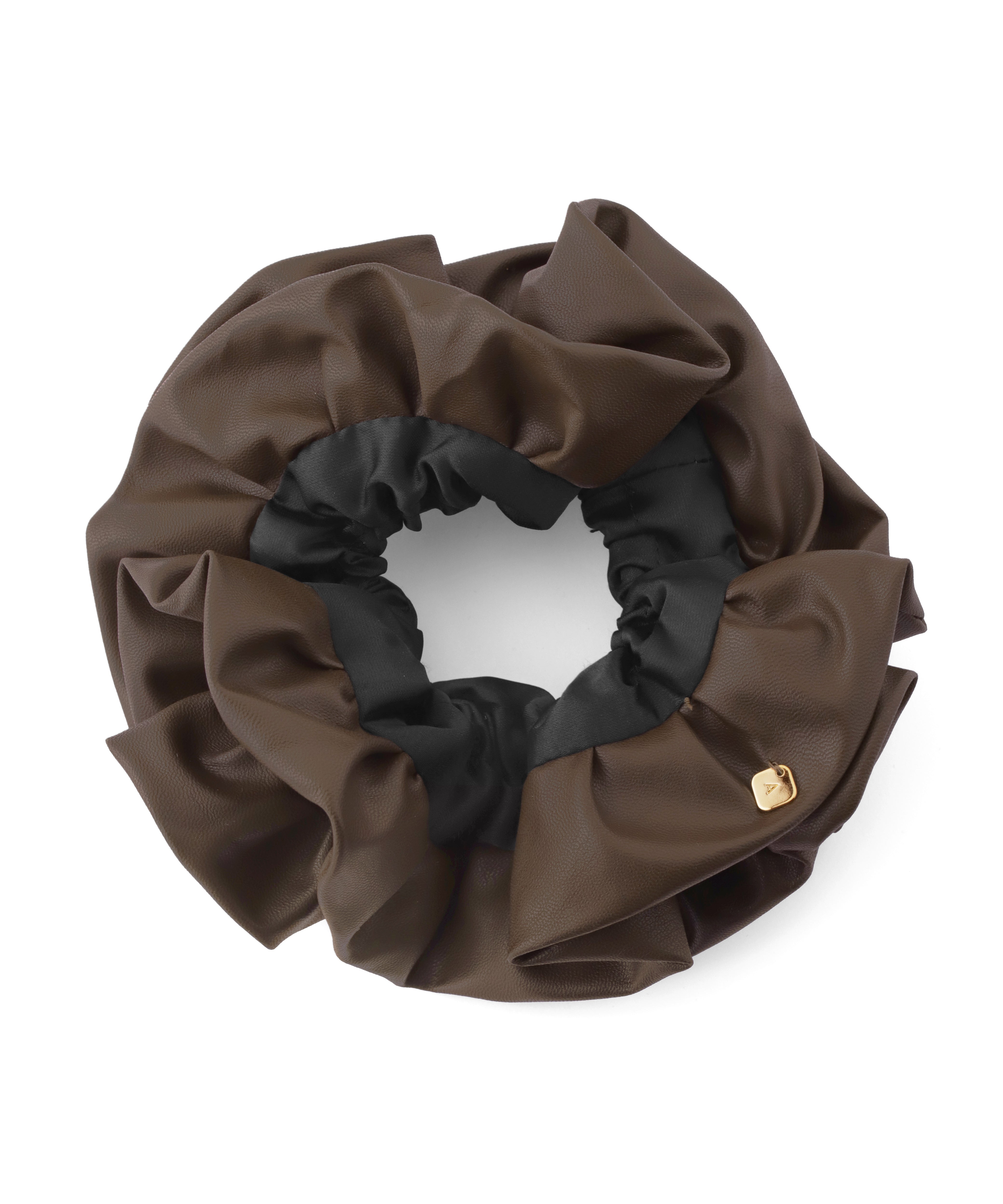 ANEMONE】レザー調フリルシュシュ｜アネモネ・シエナロゼ・ミミサン