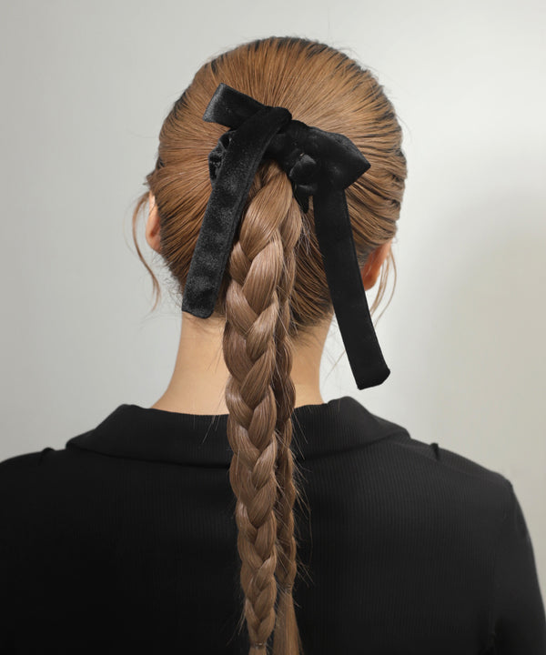 ベロアリボンシュシュ