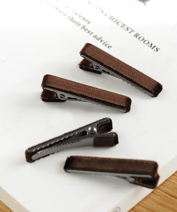 ベロアミニクリップ[4本セット]