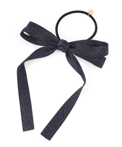 Glitter ribbon hair tie