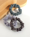Lame scrunchies (set of 3)