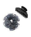 Beaded scrunchie clip