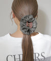 Beaded scrunchie clip