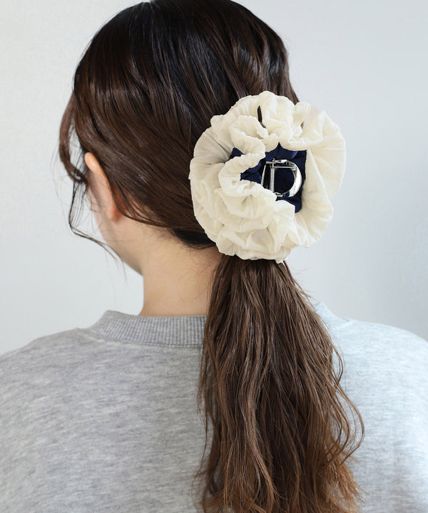 バイカラーシュシュクリップ