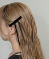 Velvet x Lace Ribbon Clips [Set of 2]