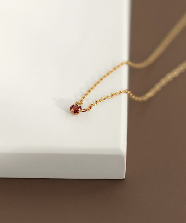 [Stainless Steel] Birthstone Necklace