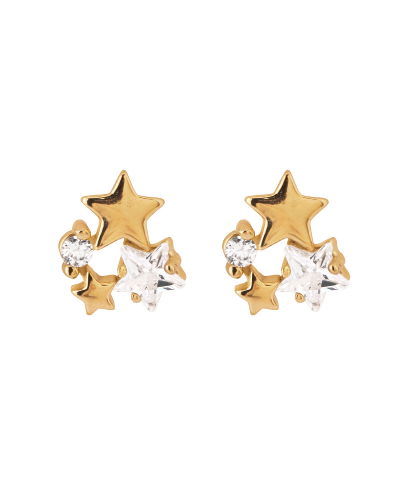 【ステンレス】スター×ビジューピアス