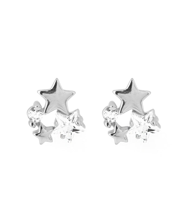 【ステンレス】スター×ビジューピアス