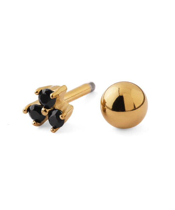【ステンレス】ビジューナンコツピアス