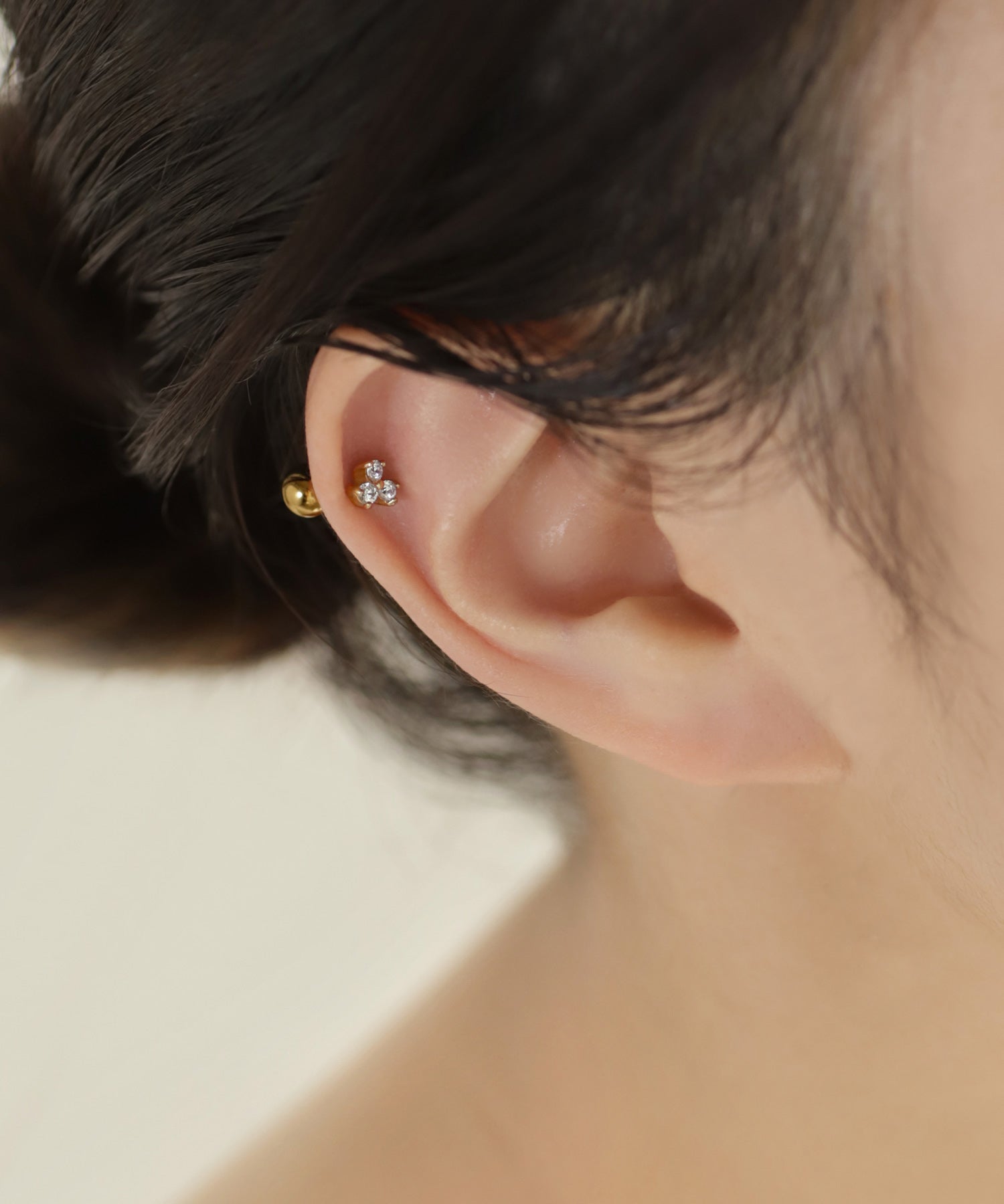 ANEMONE】【ステンレス】ビジューナンコツピアス｜アネモネ