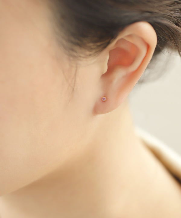 【ステンレス】誕生石ピアス