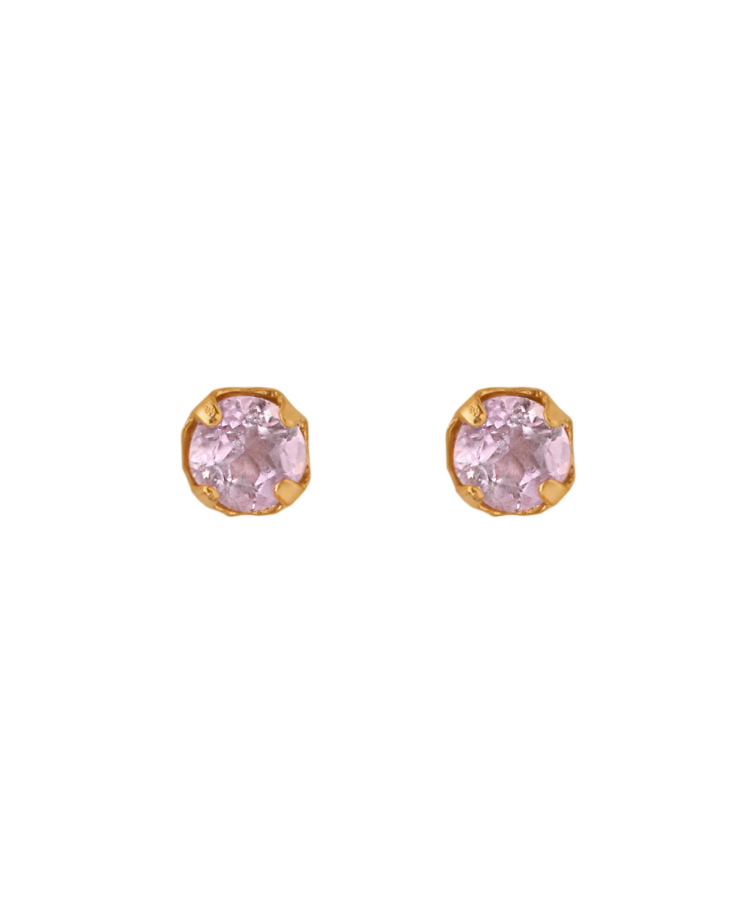 ANEMONE】【ステンレス】誕生石ピアス｜アネモネ・シエナロゼ