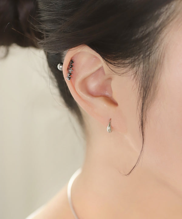 【ステンレス】ビジューナンコツピアス