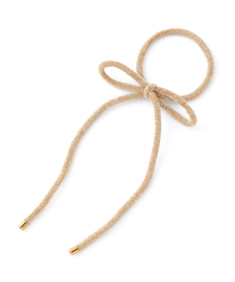 Velvet ribbon hair tie