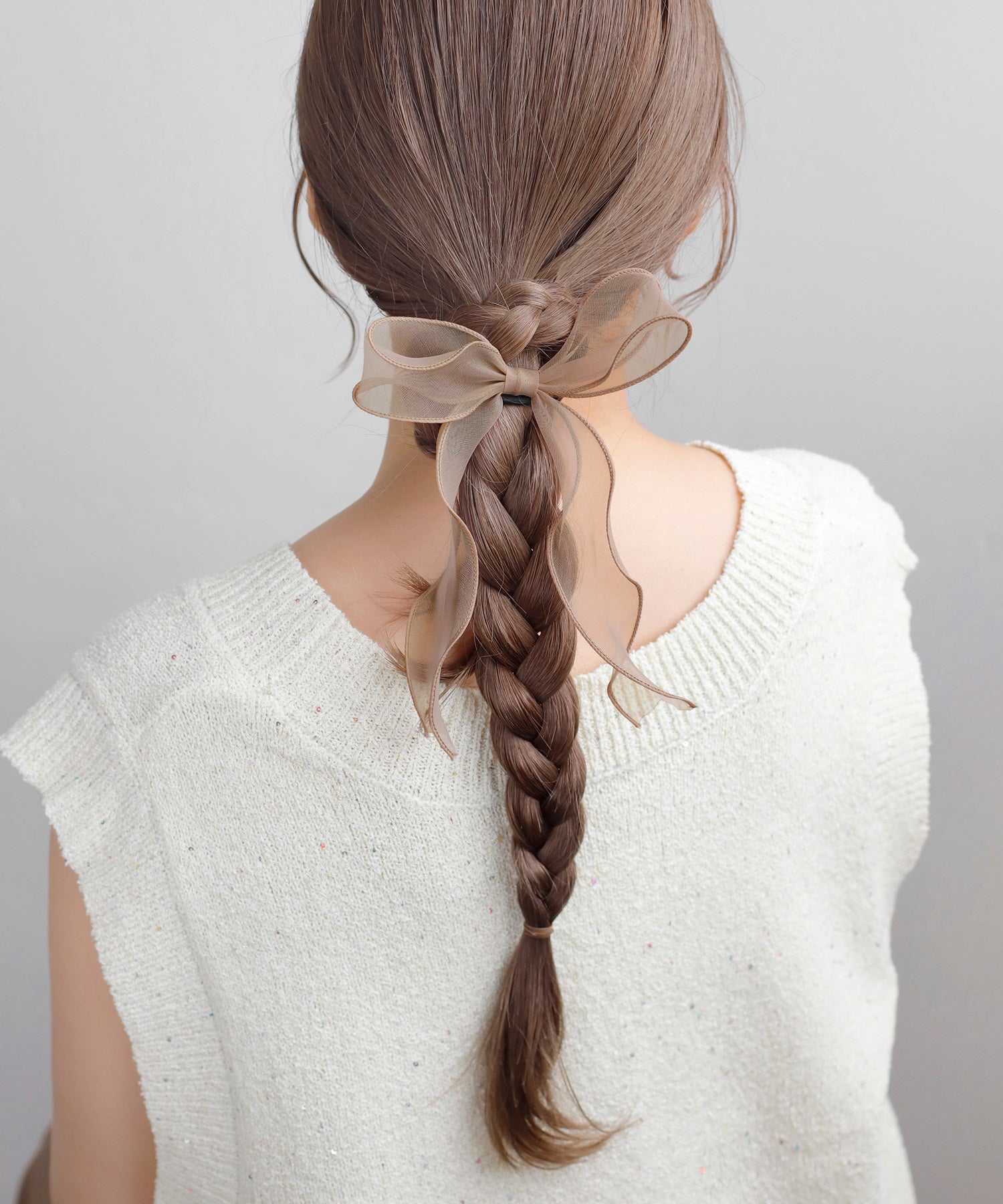 ANEMONE】シアーリボンヘアゴム｜アネモネ・シエナロゼ・ミミサン