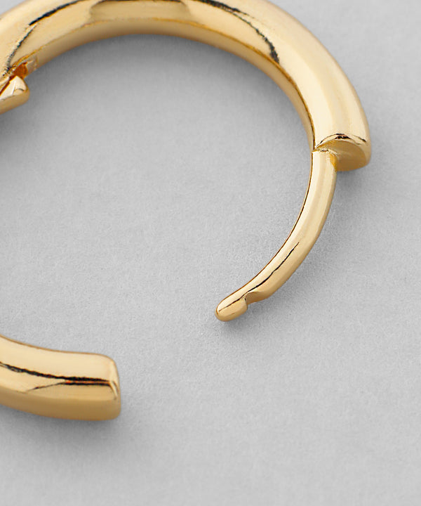 ビーズ×メタル2WAYフープピアス