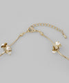 Pearl x Flower Wave Line Necklace