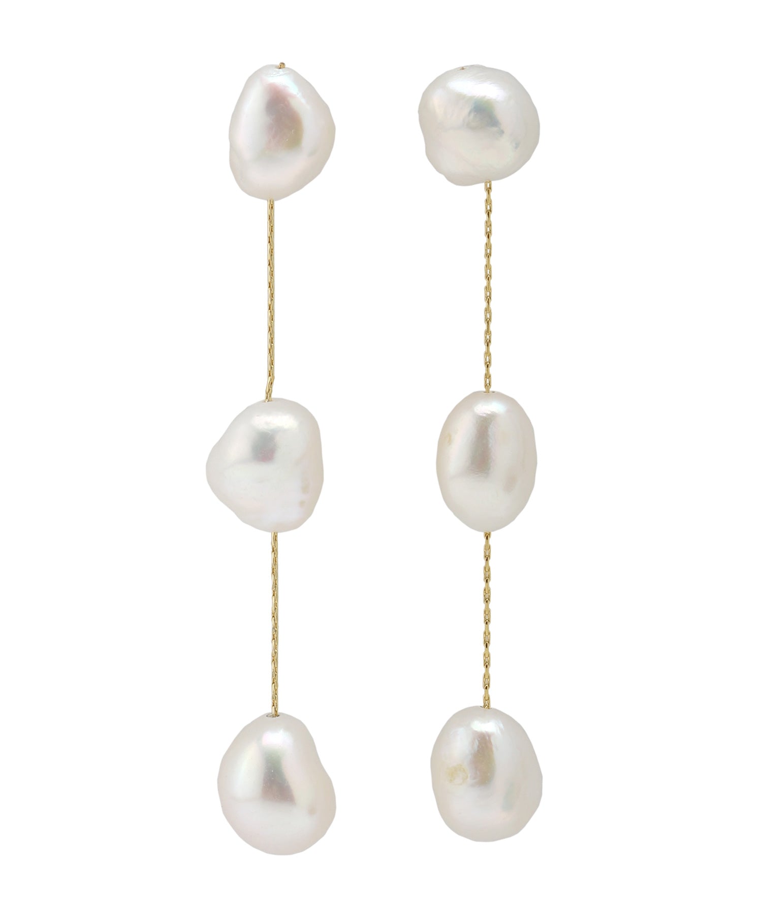 ANEMONE】連なりパールが揺れるロングピアス[A]｜SANPO ONLINE