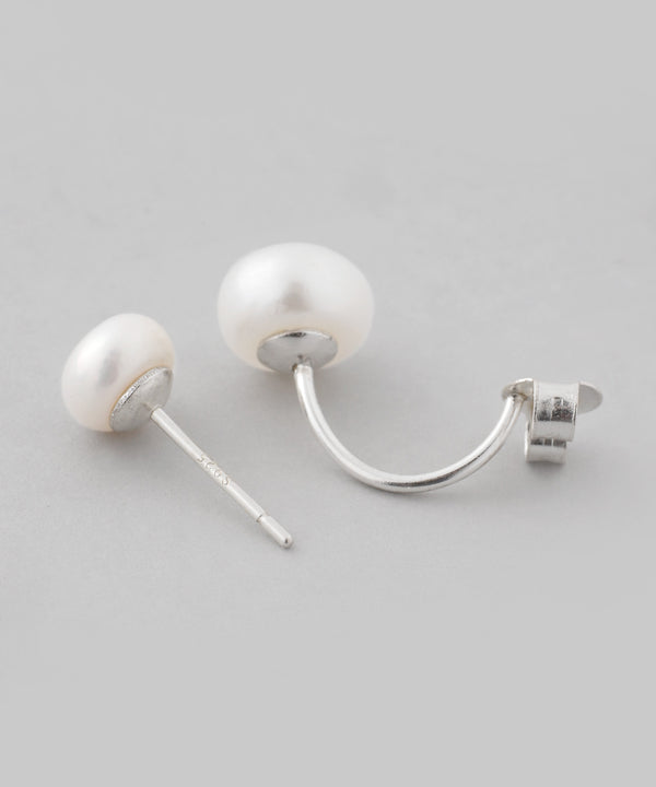 淡水パールバックキャッチピアス[silver925]